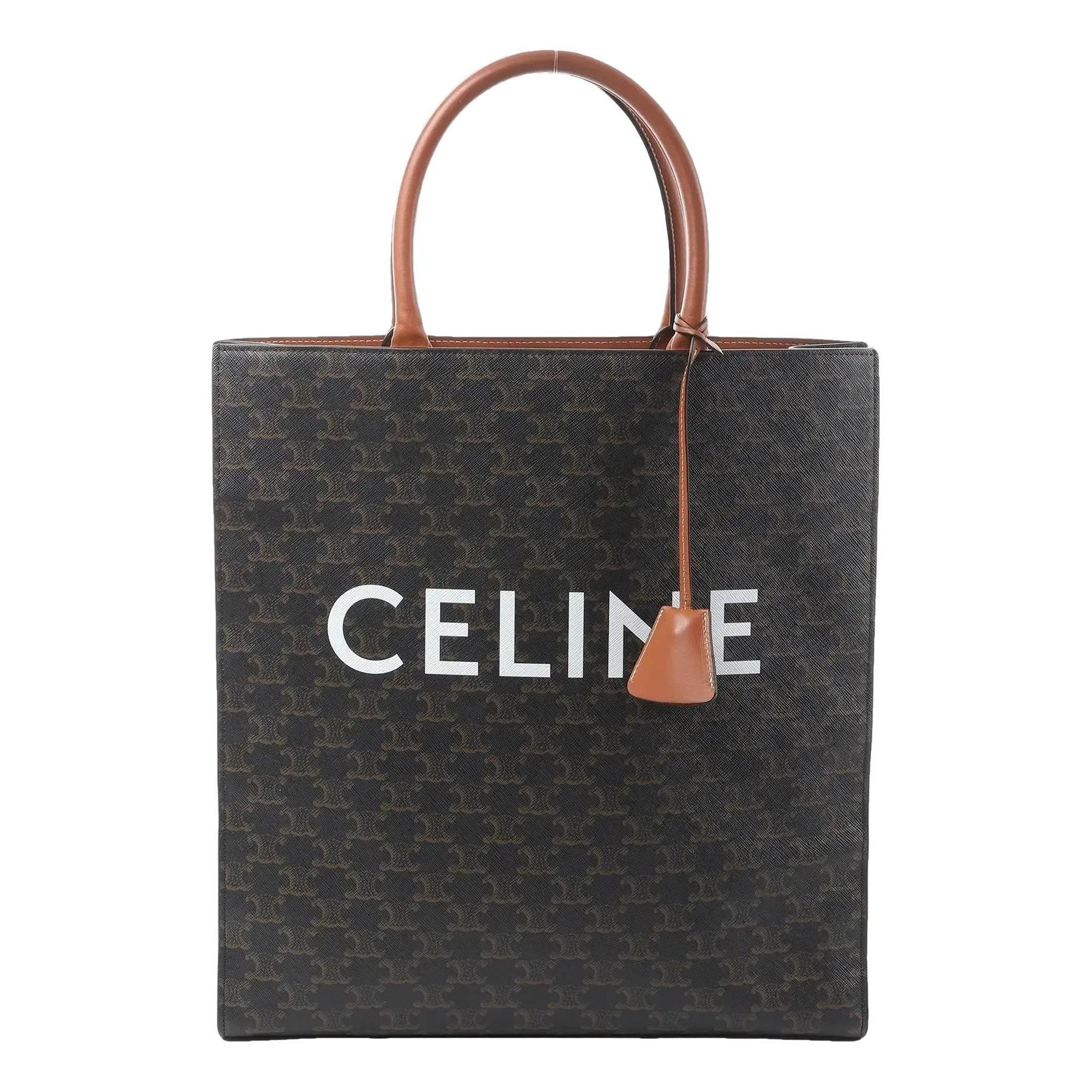 Cabas leather handbag