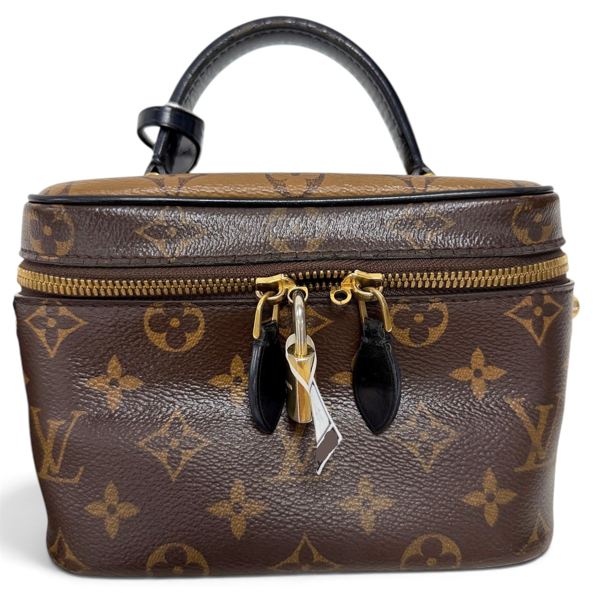 Vanity leather handbag