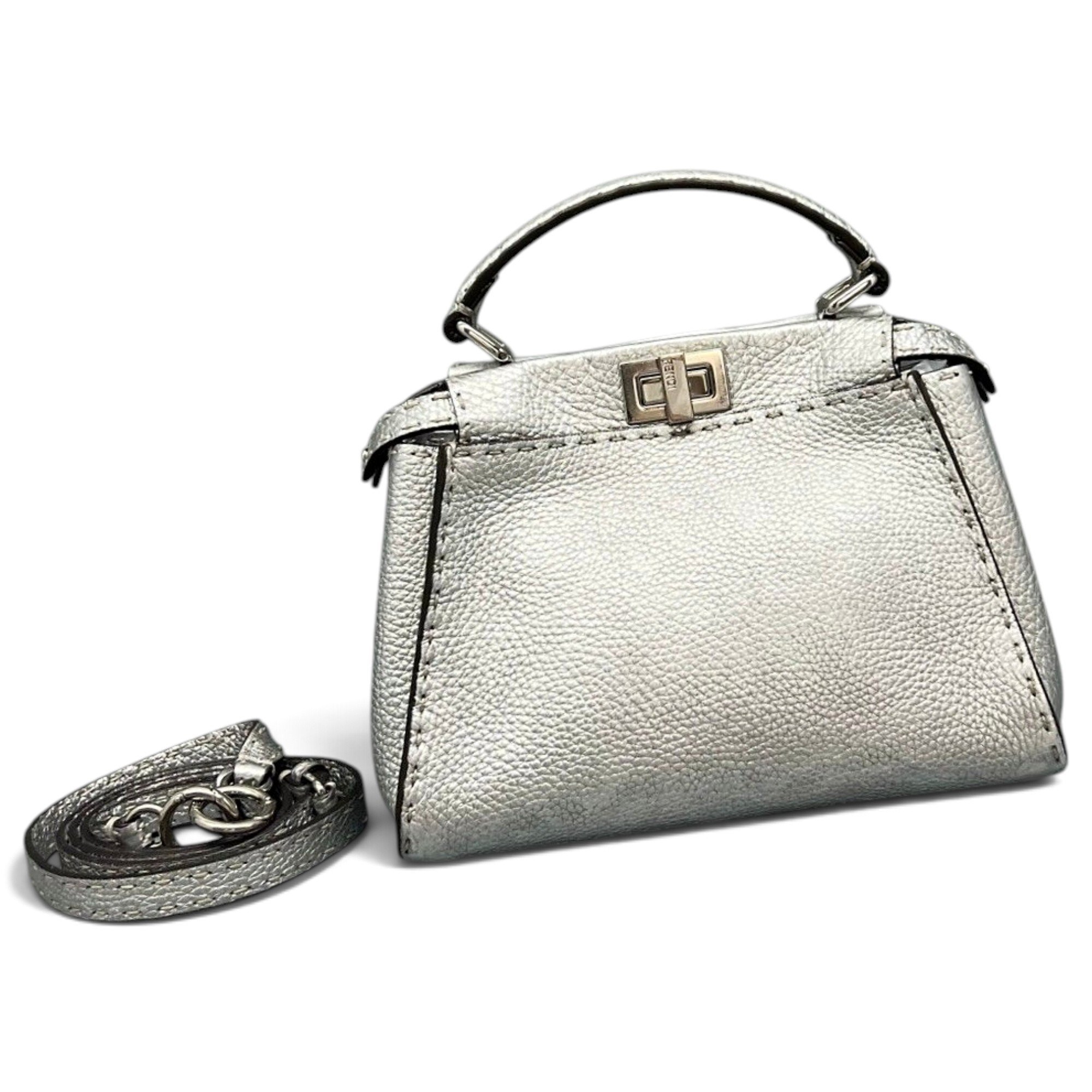 Peekaboo leather handbag