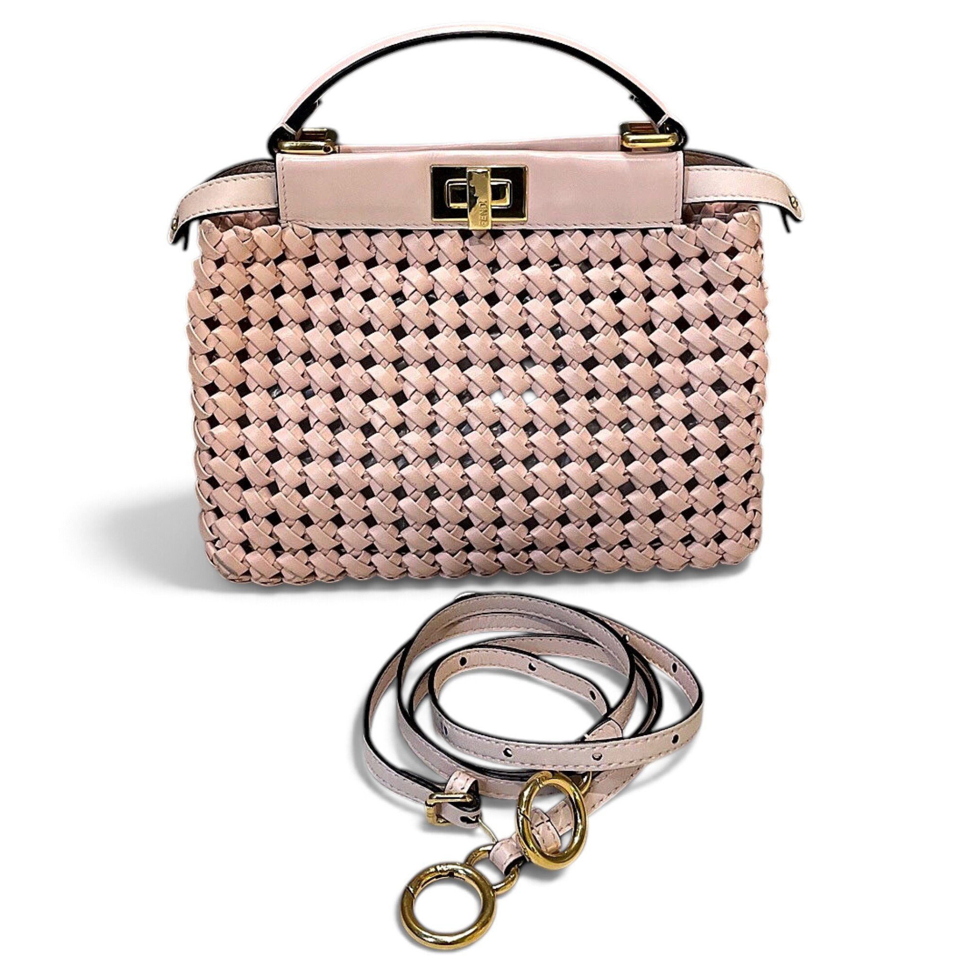 Peekaboo leather handbag