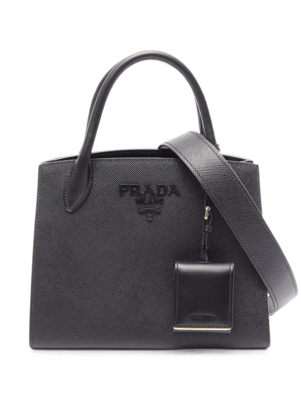 2000s Saffiano Cuir Monochrome handbag