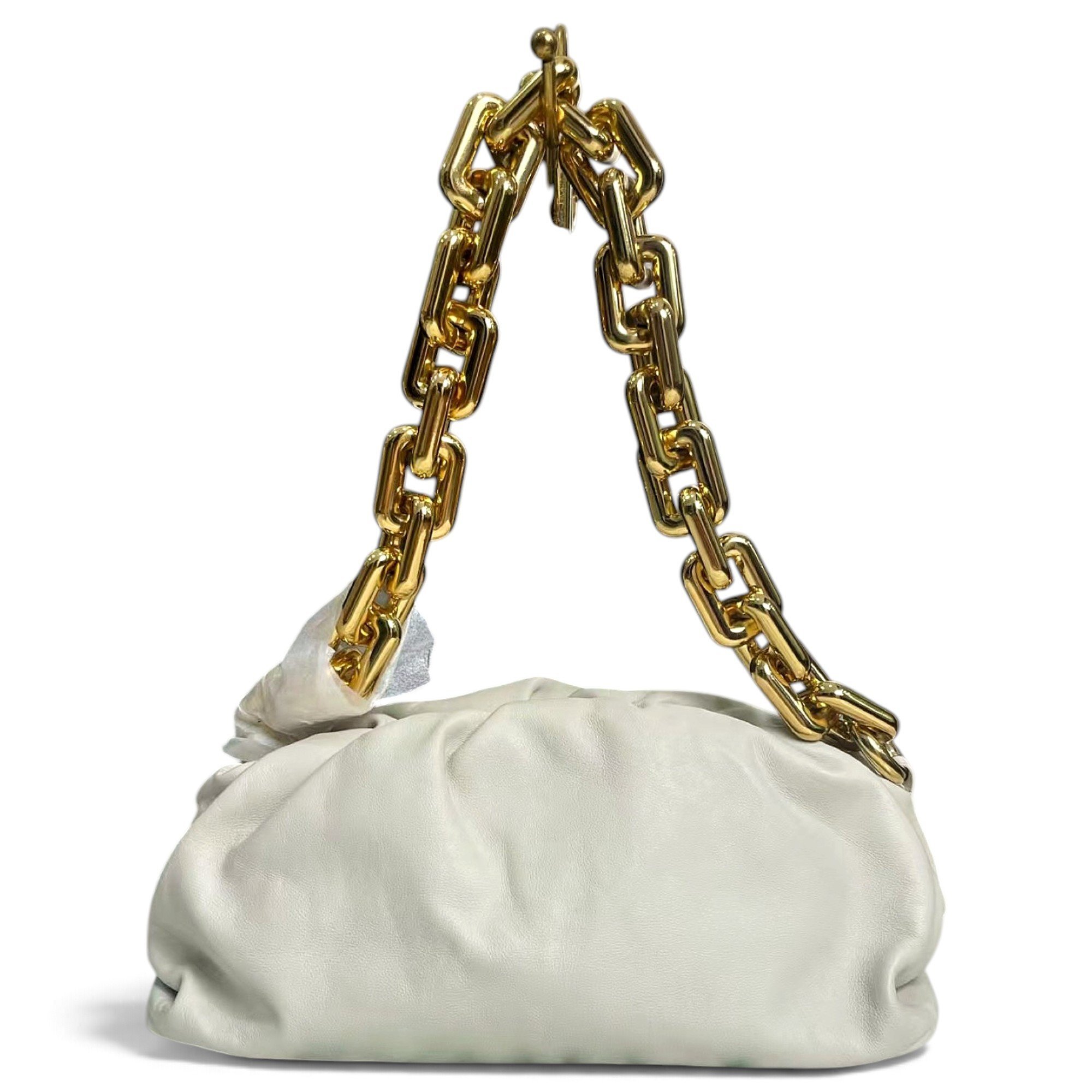 Chain Pouch leather handbag