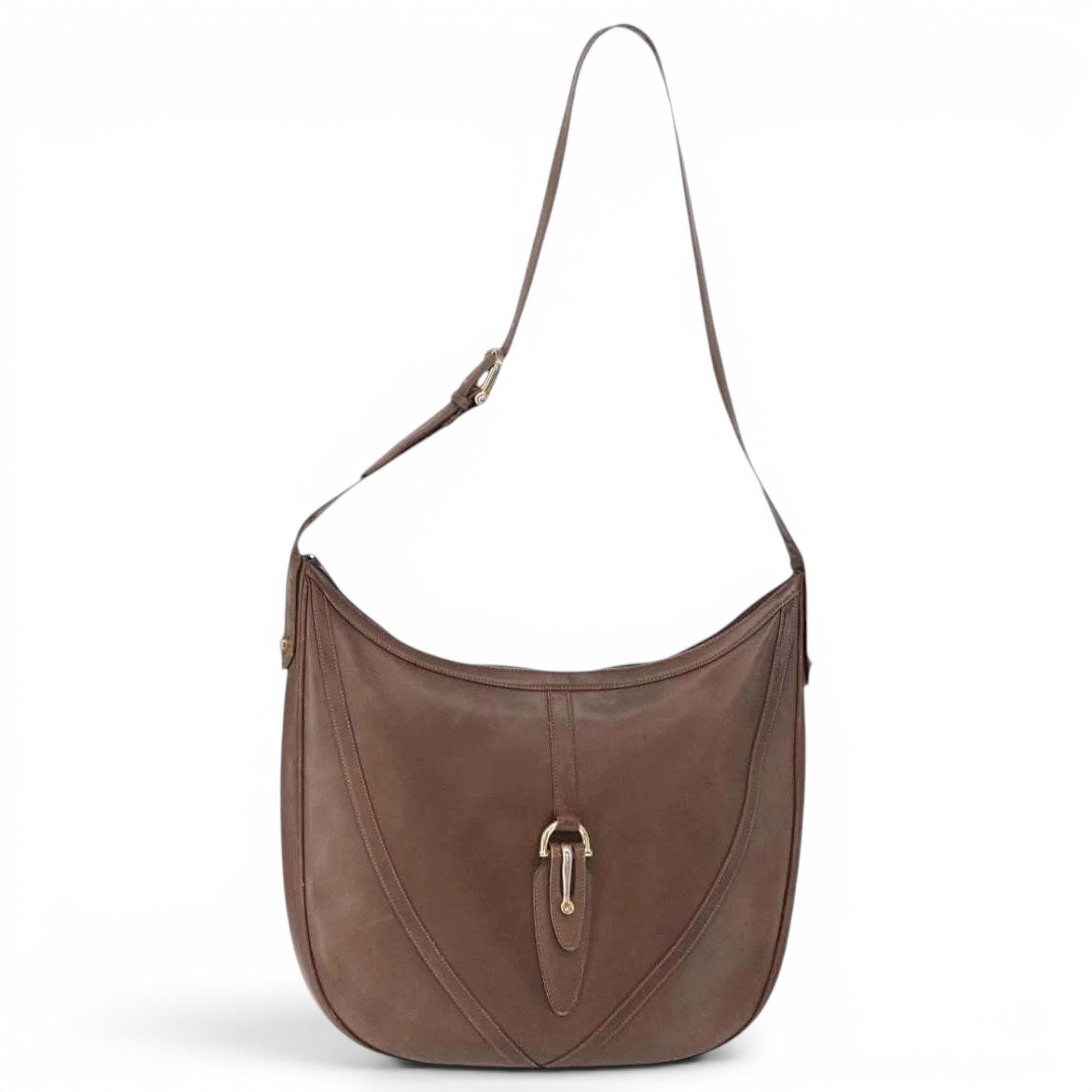 Leather clutch bag