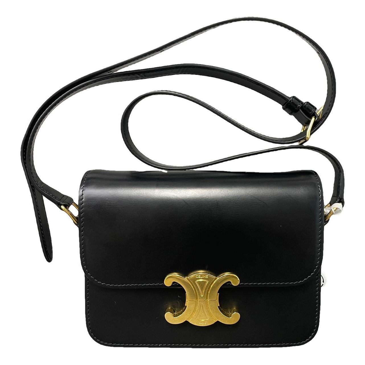 Triomphe leather handbag