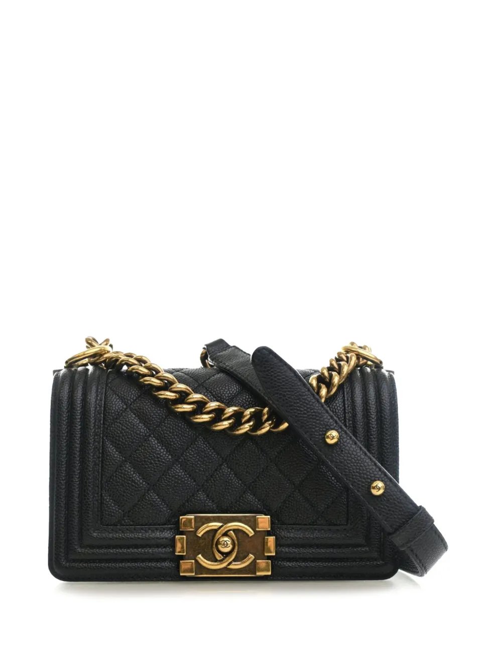 2014 Small Quilted Caviar Boy Flap crossbody bag