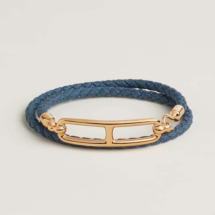 Jean Brut Roulis Double Tour Jean Bracelet