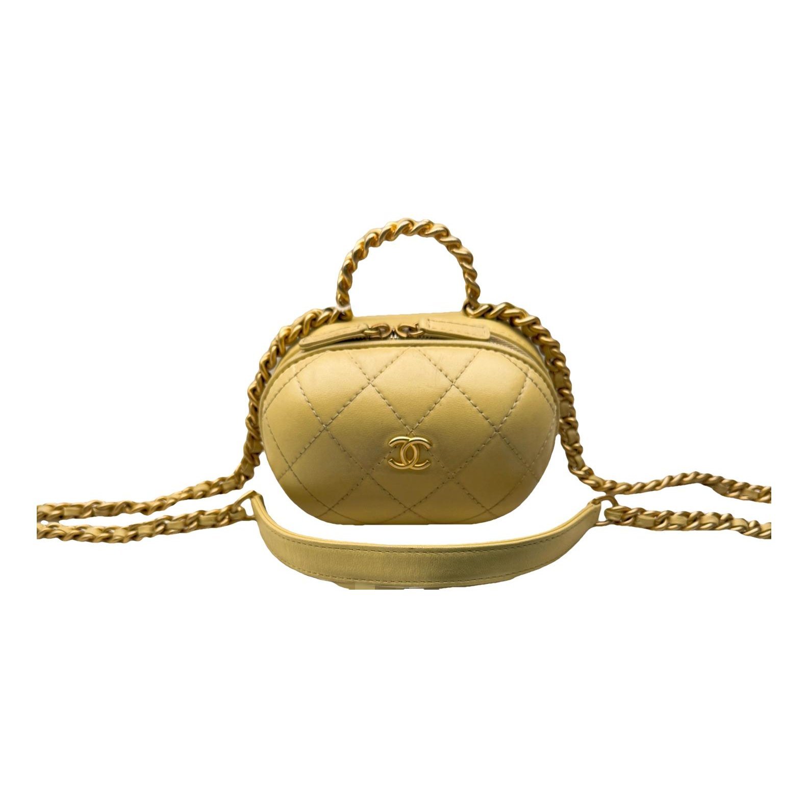 Vanity leather handbag