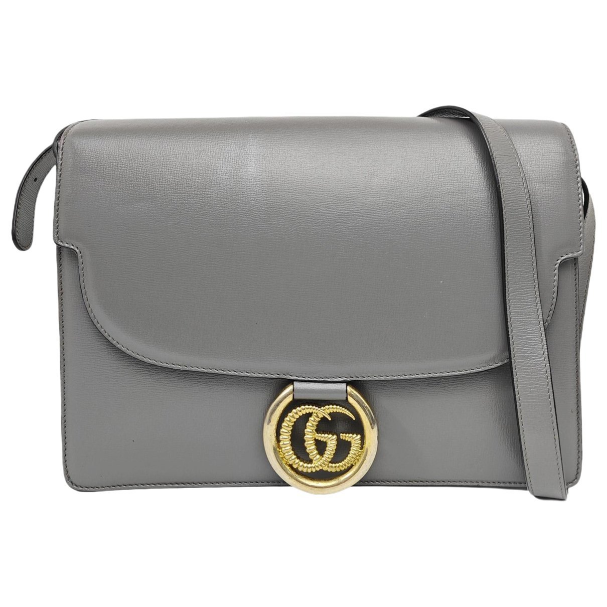 GG Ring leather handbag
