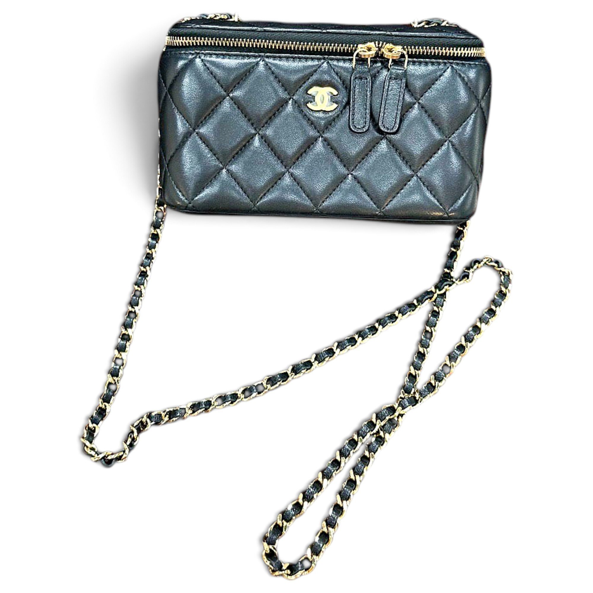 Trendy CC Vanity leather handbag