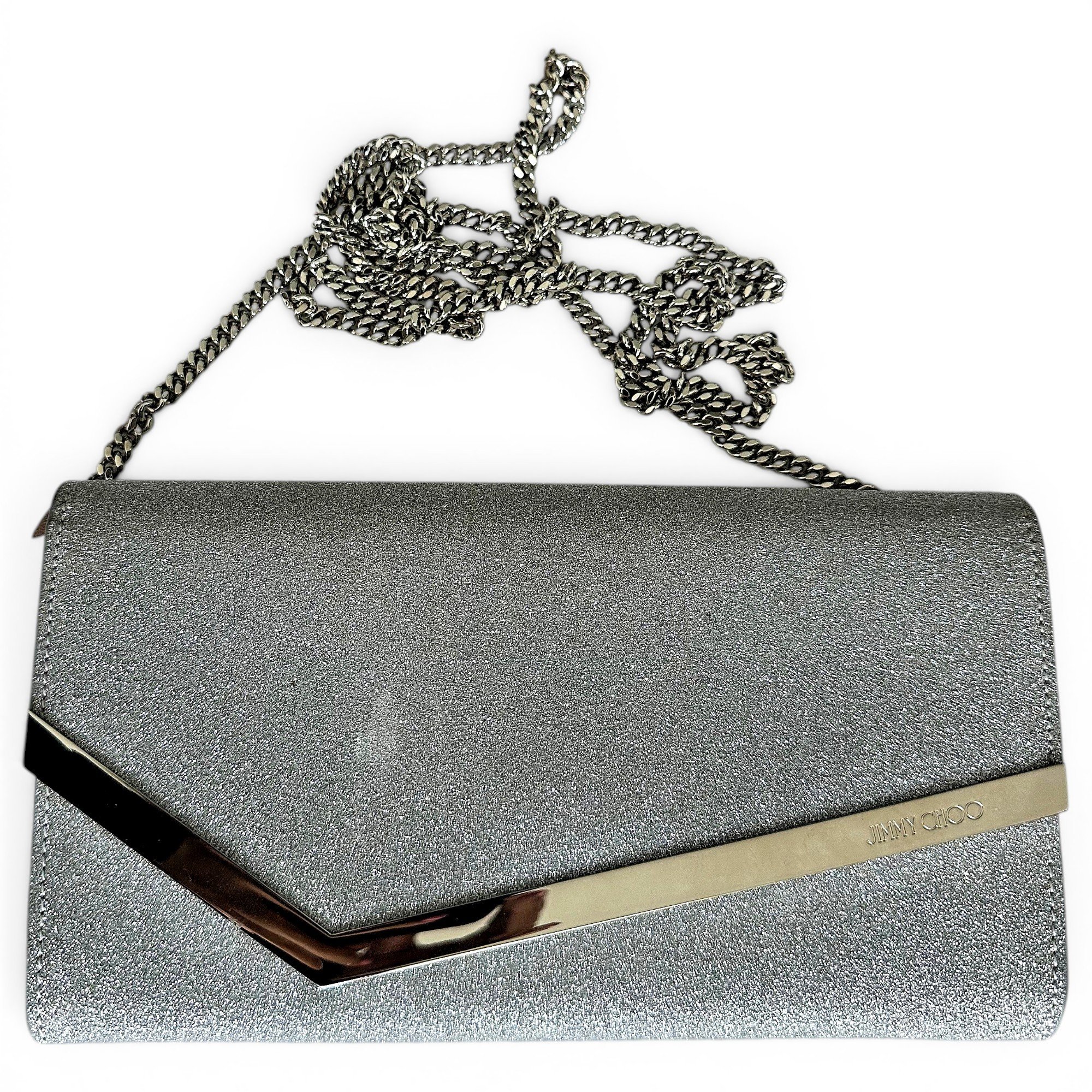 Rebel glitter clutch bag