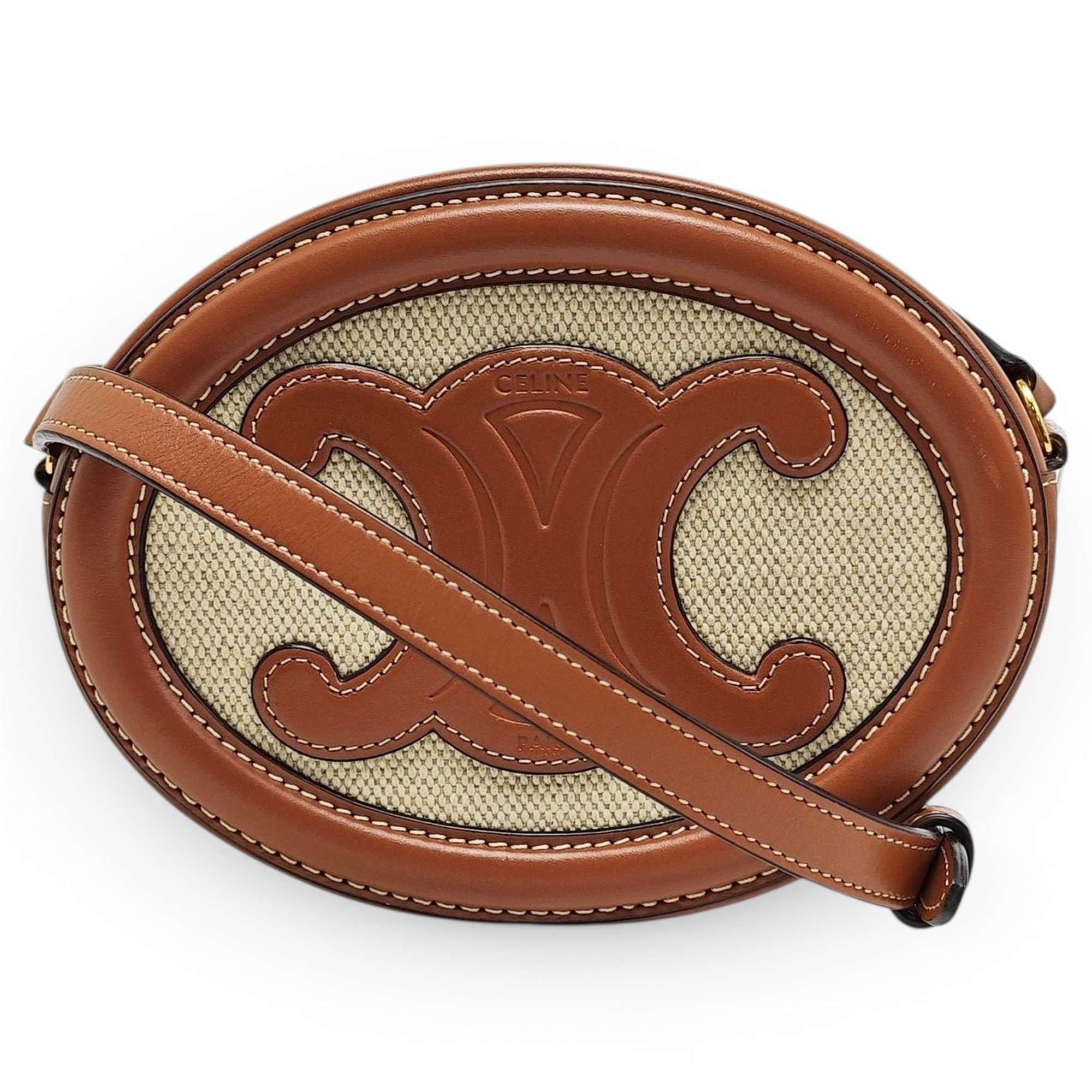 Triomphe leather handbag