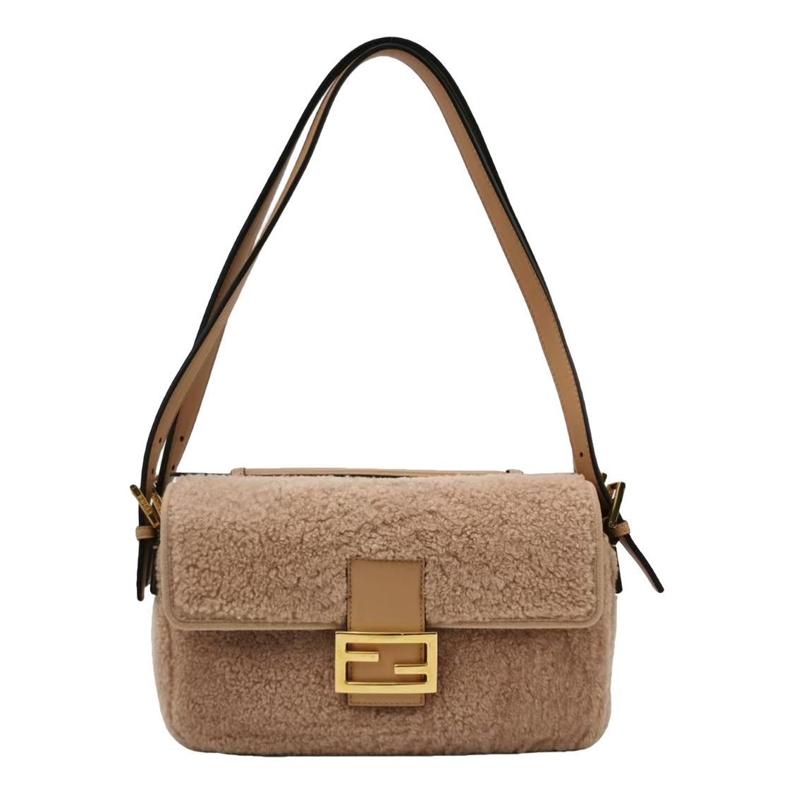 Baguette wool handbag