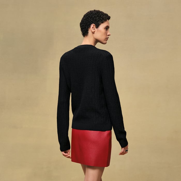 Noir "H Voyage" Long-sleeve Sweater