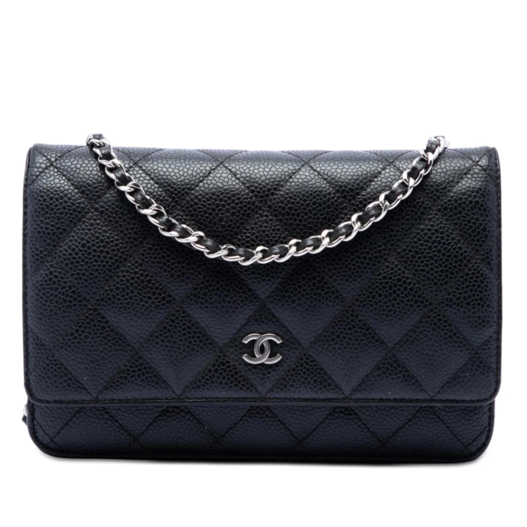 Wallet On Chain leather crossbody bag