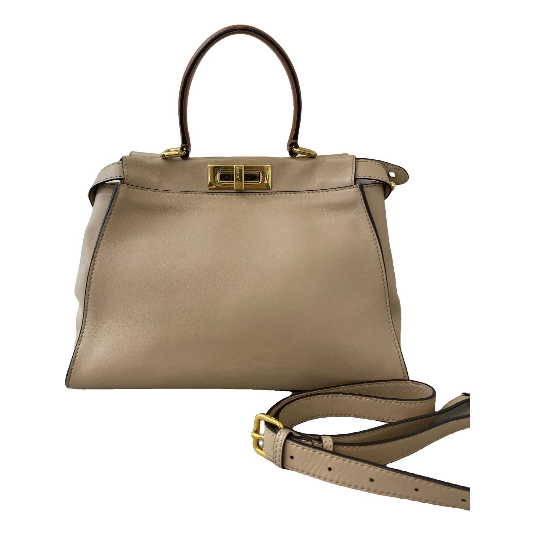 Peekaboo leather handbag
