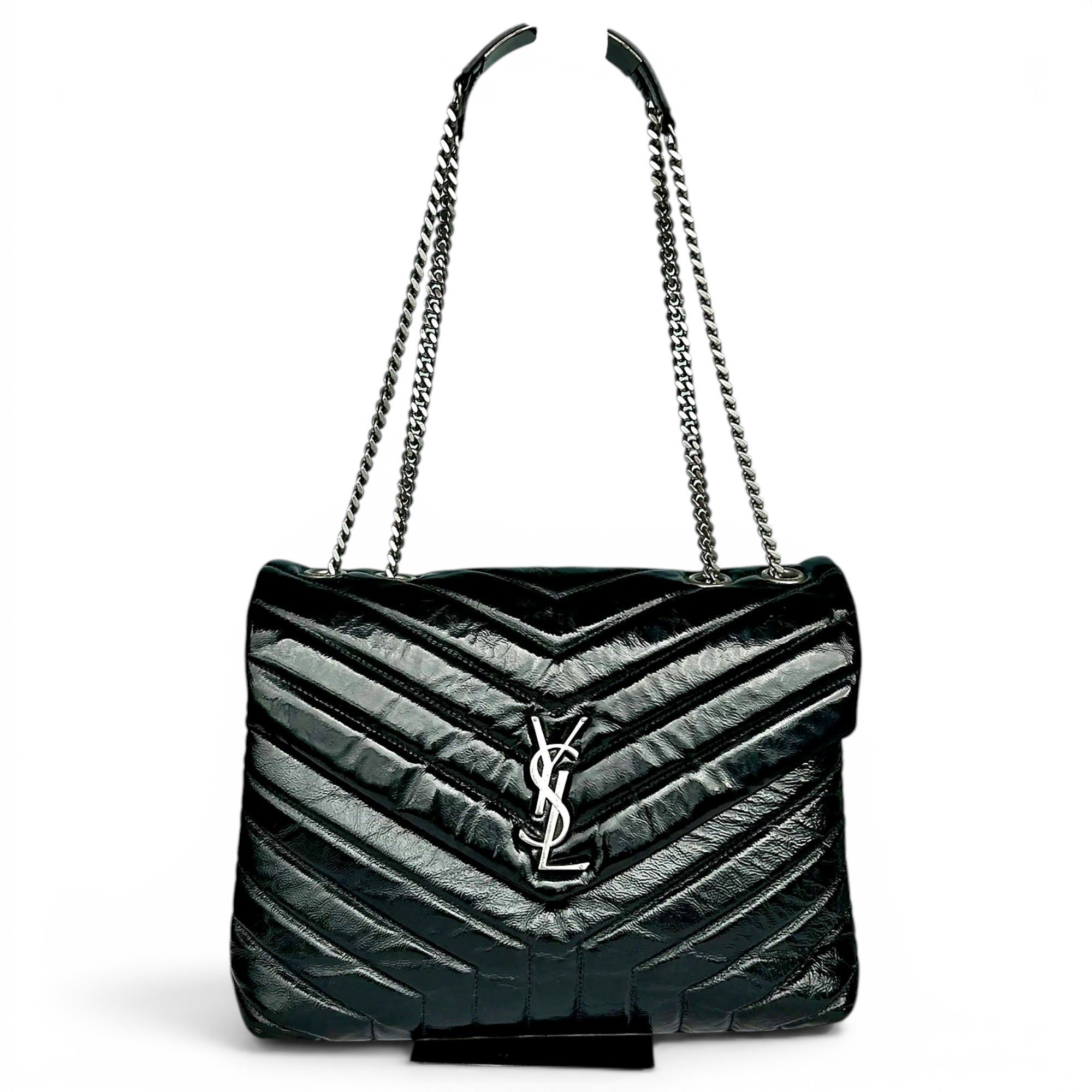 Loulou patent leather handbag