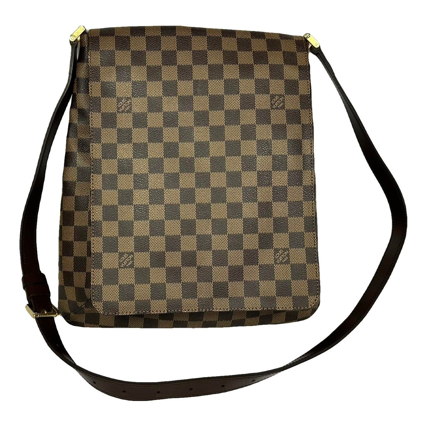Musette leather satchel