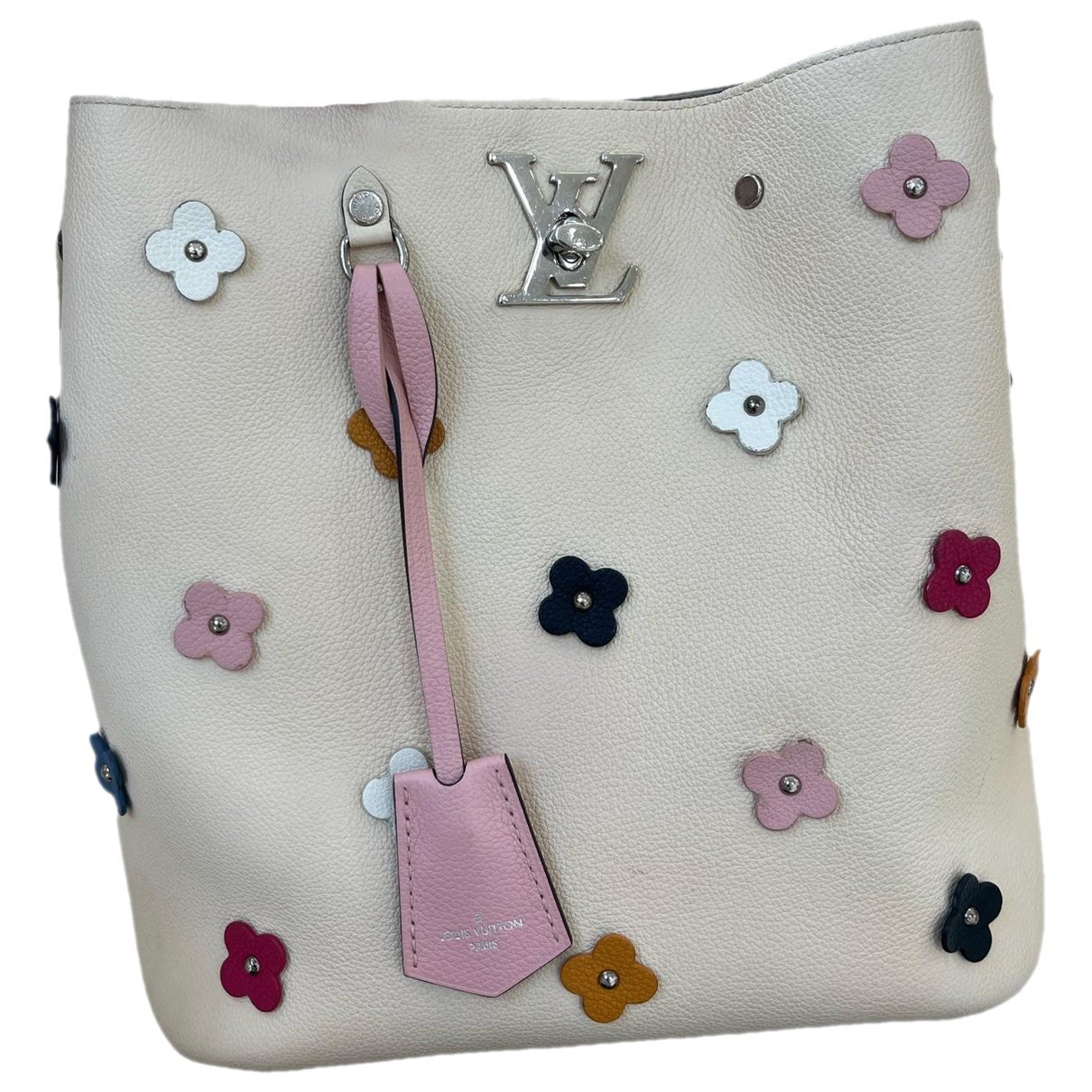 Lockme Bucket leather handbag