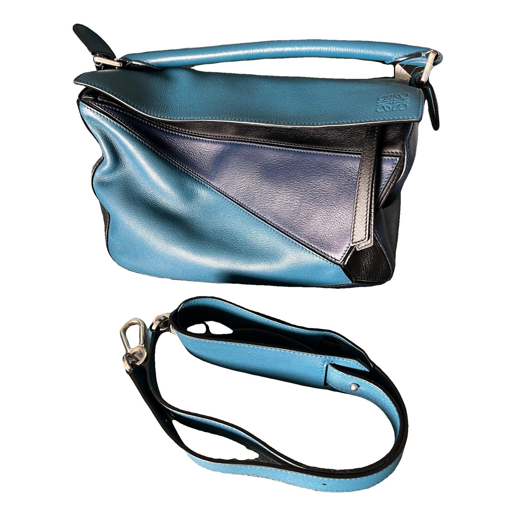 Puzzle leather bag