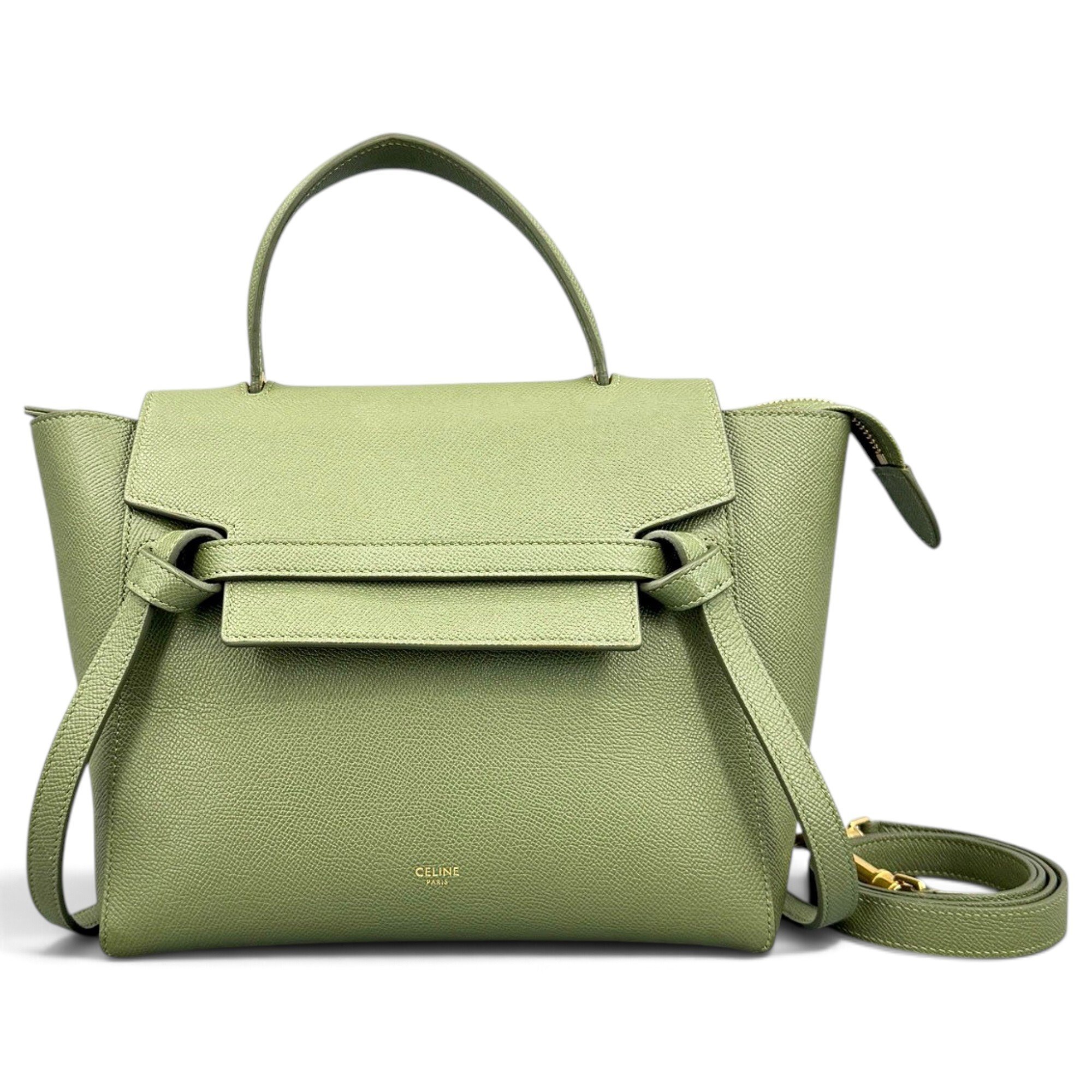 Belt leather handbag