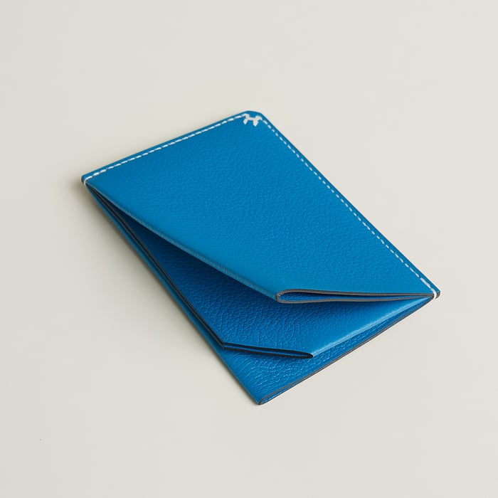 Bleu Zanzibar H Sellier Card Holder