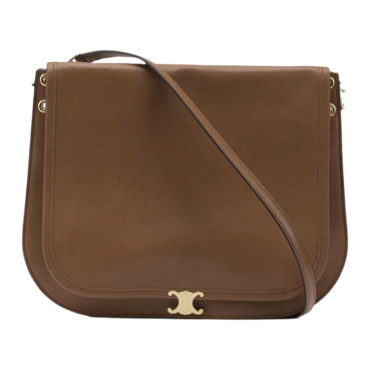 Leather clutch bag