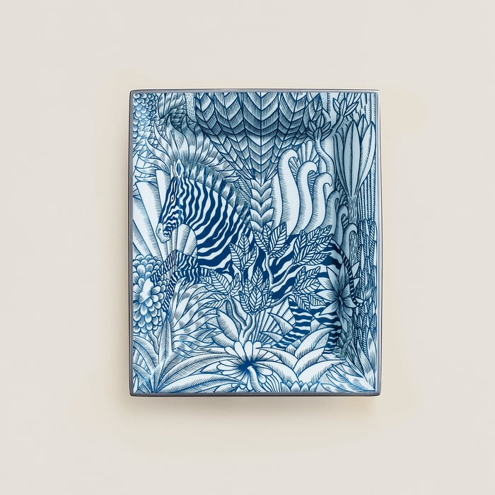 Bleu Cobalt Zebre Camoufle Change Tray