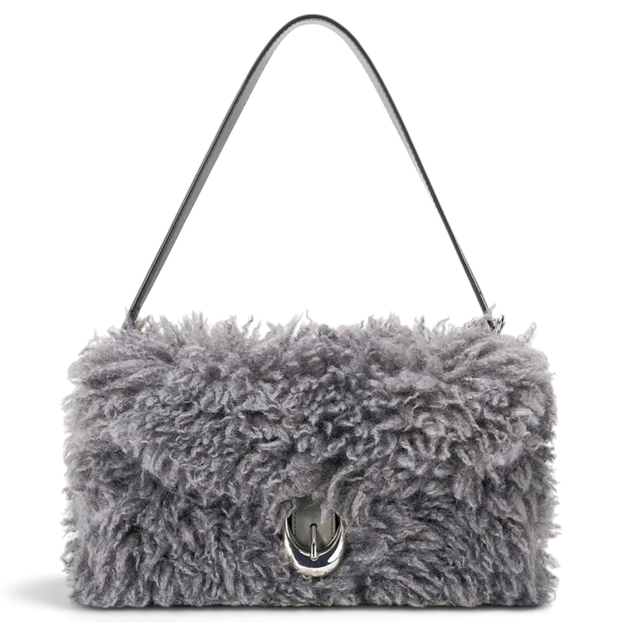 Faux fur handbag