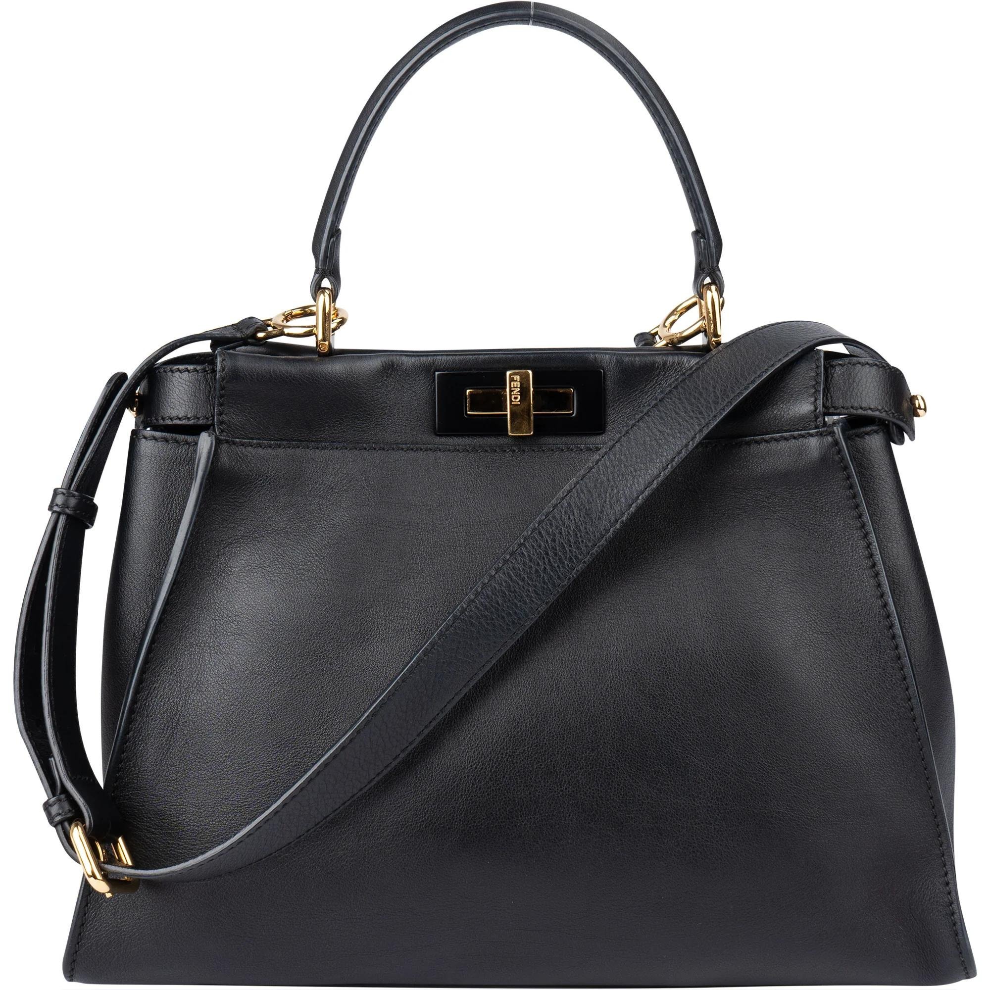 Fendi Peekaboo leather handbag