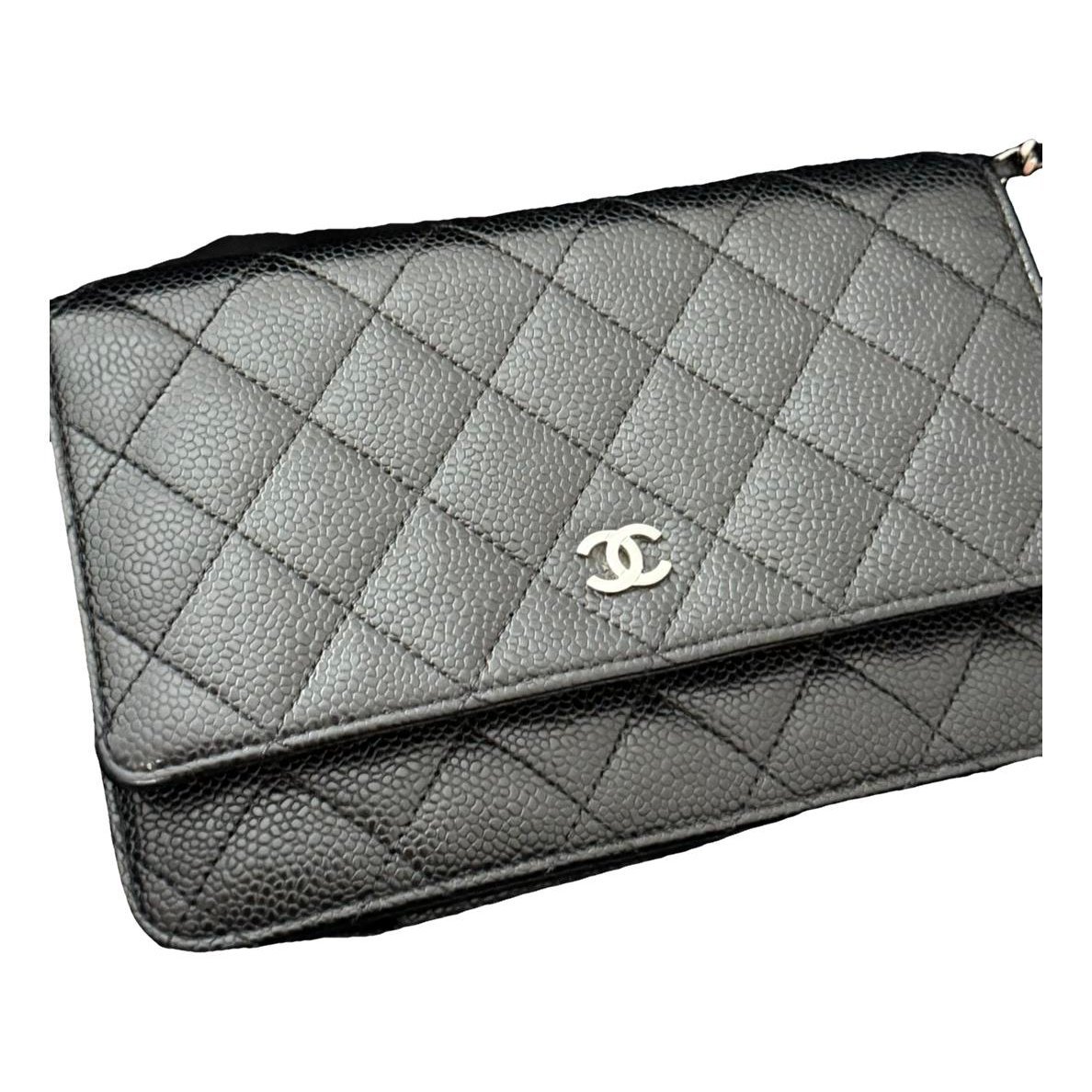 Leather clutch bag