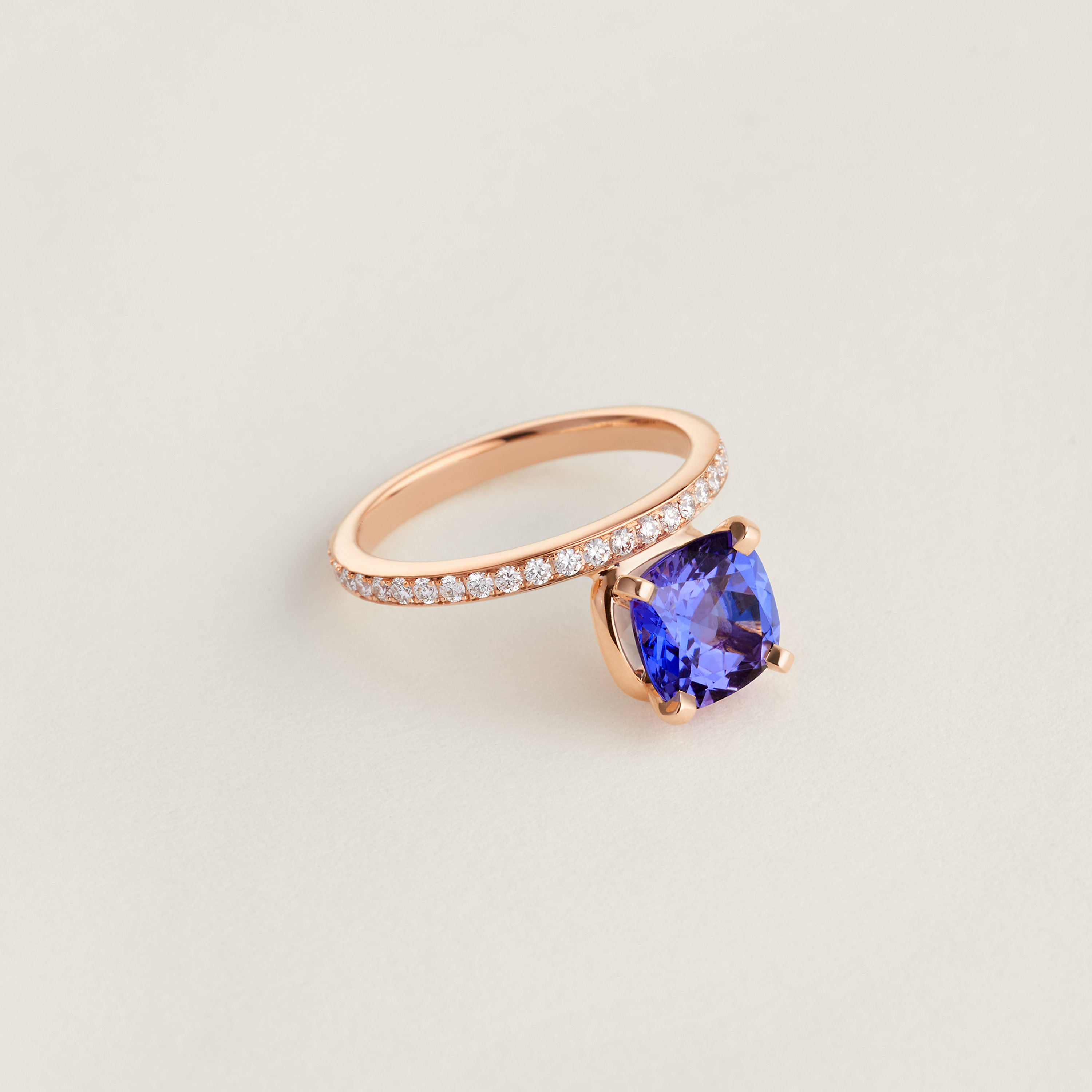 Hermès Grand Jete solitaire engagement ring, large model
