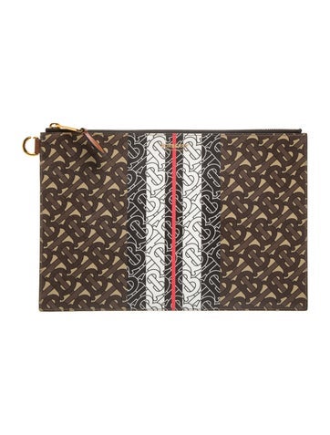 TB Monogram Clutch