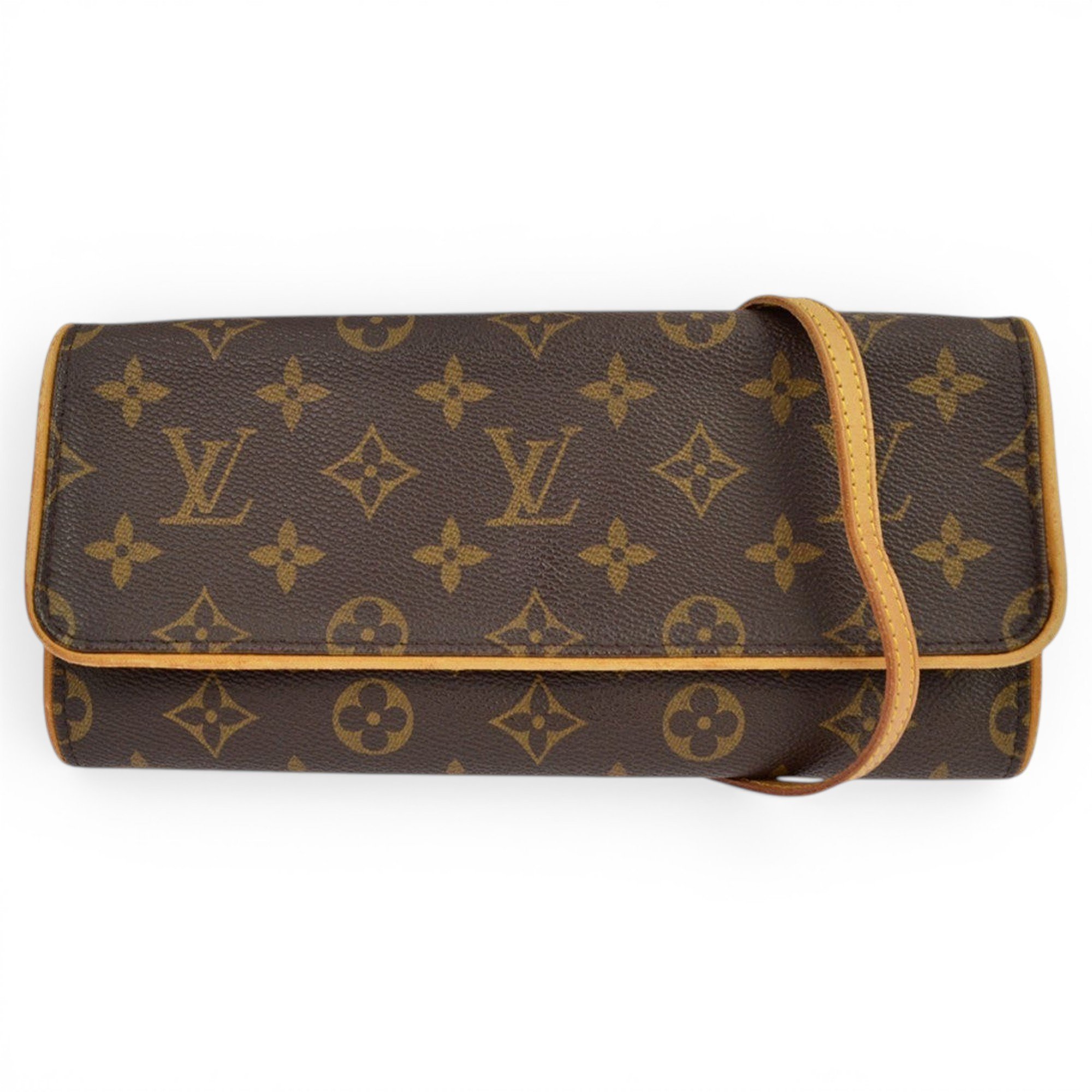 Moon pochette leather clutch bag