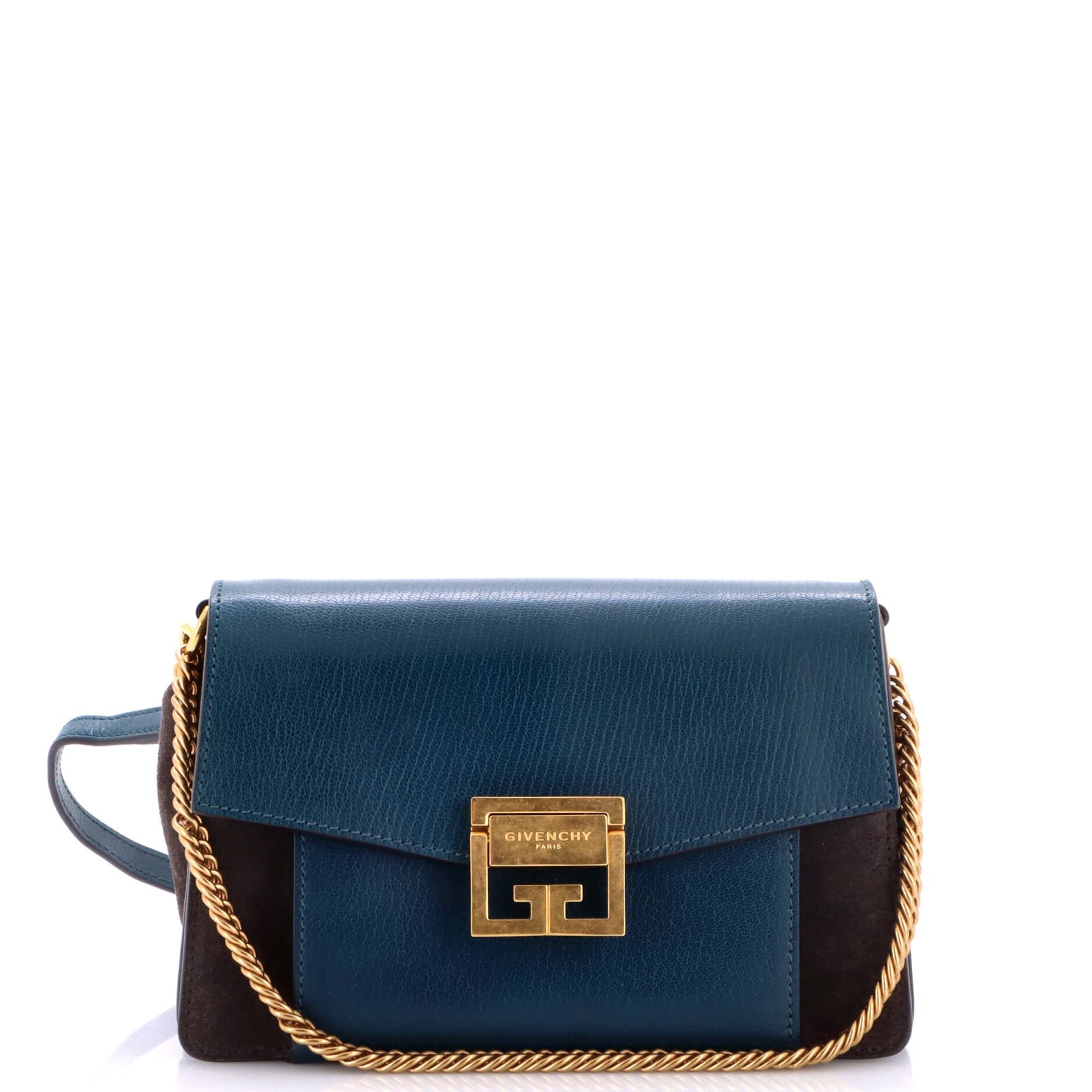 GV3 Flap Bag Leather with Suede Small