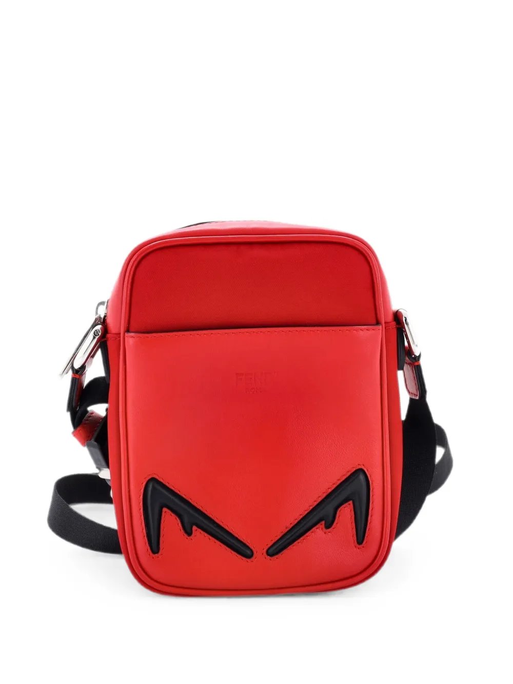 Monster Eye Camera Messenger Bag Nylon and Leather Small crossbody bag