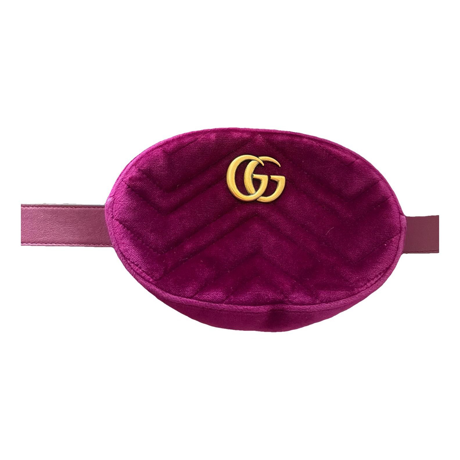 GG Marmont Oval velvet handbag