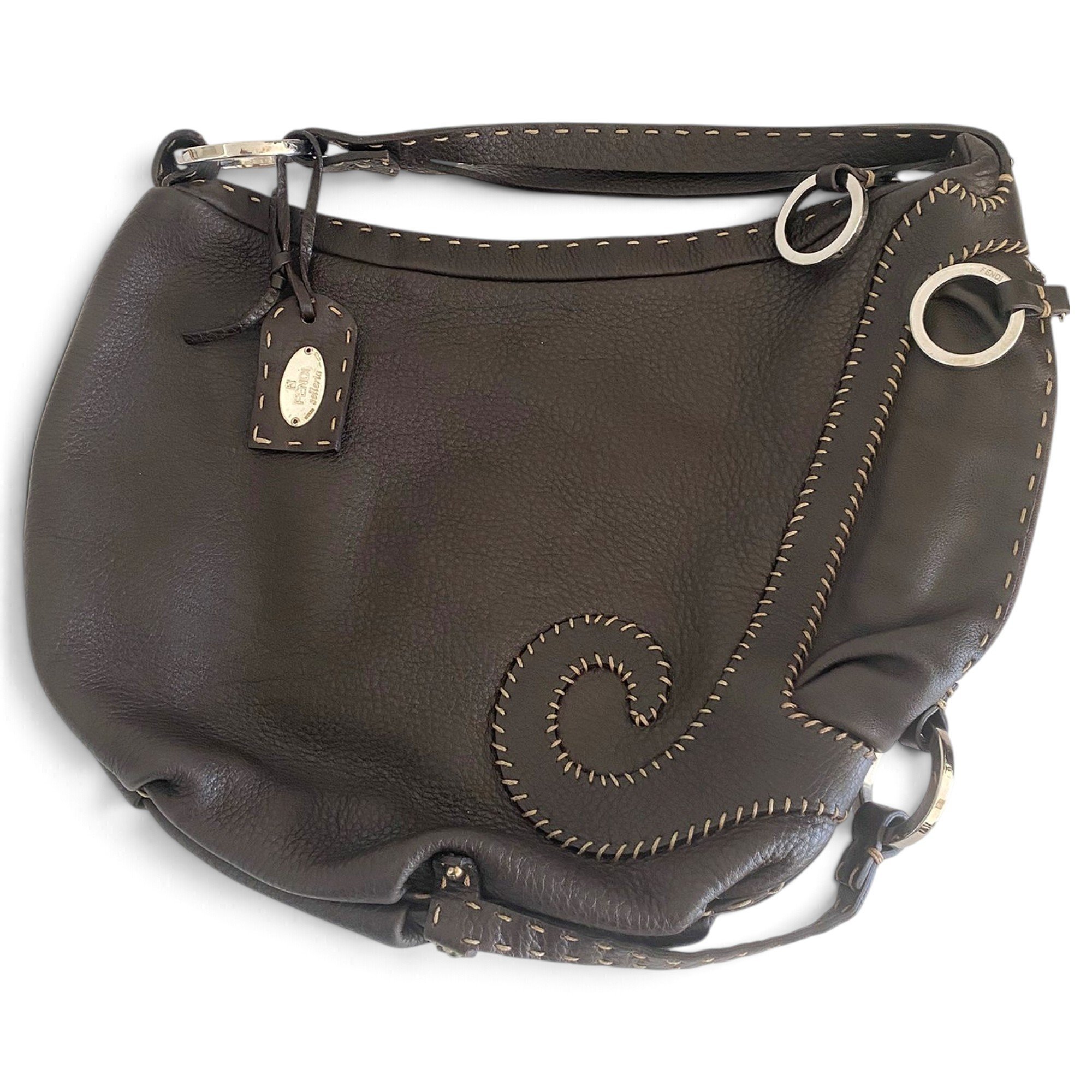 Fendi Oyster leather handbag
