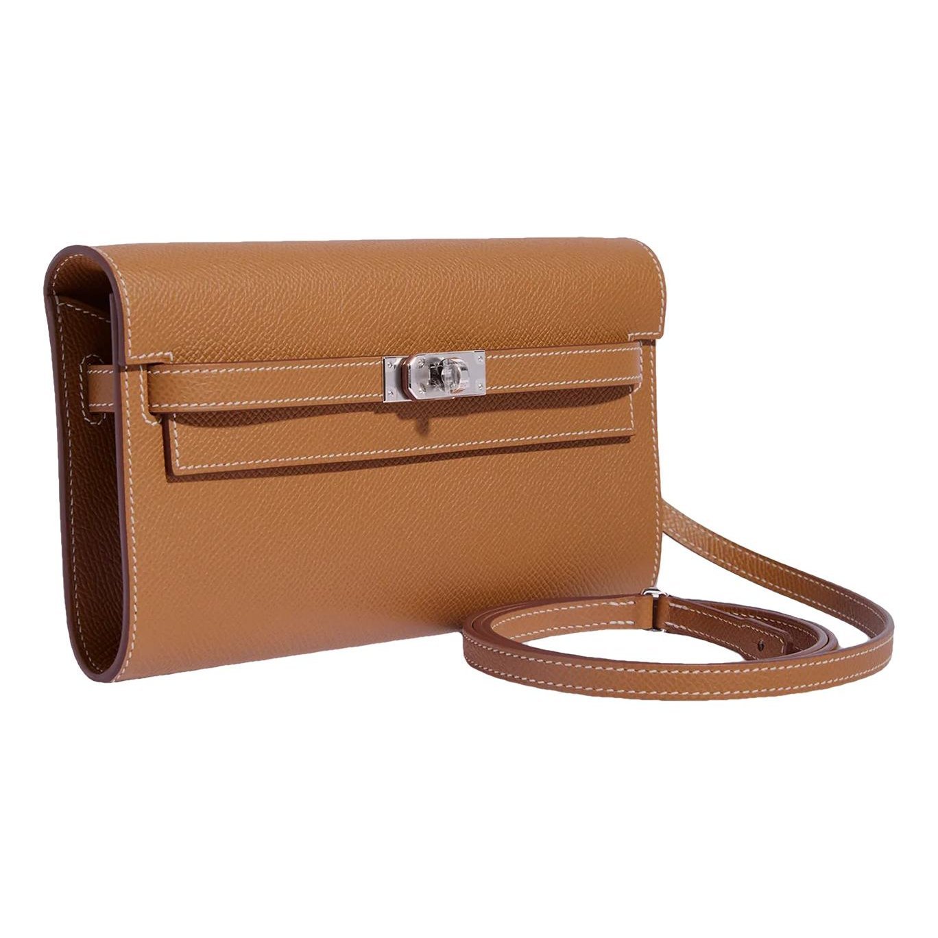 Kelly to go leather clutch bag