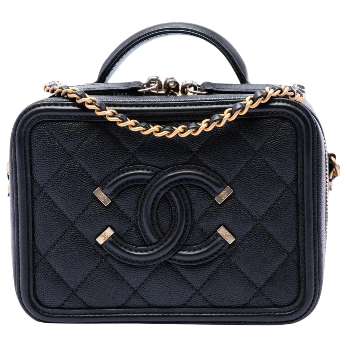 CC Filigree leather satchel
