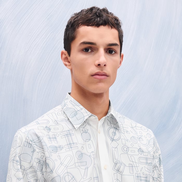 Brume "Fragments Equestres" Straight Cut Shirt