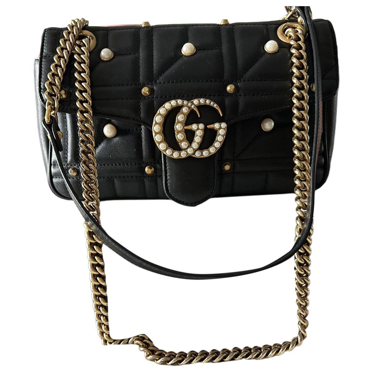 GG Marmont Flap leather crossbody bag