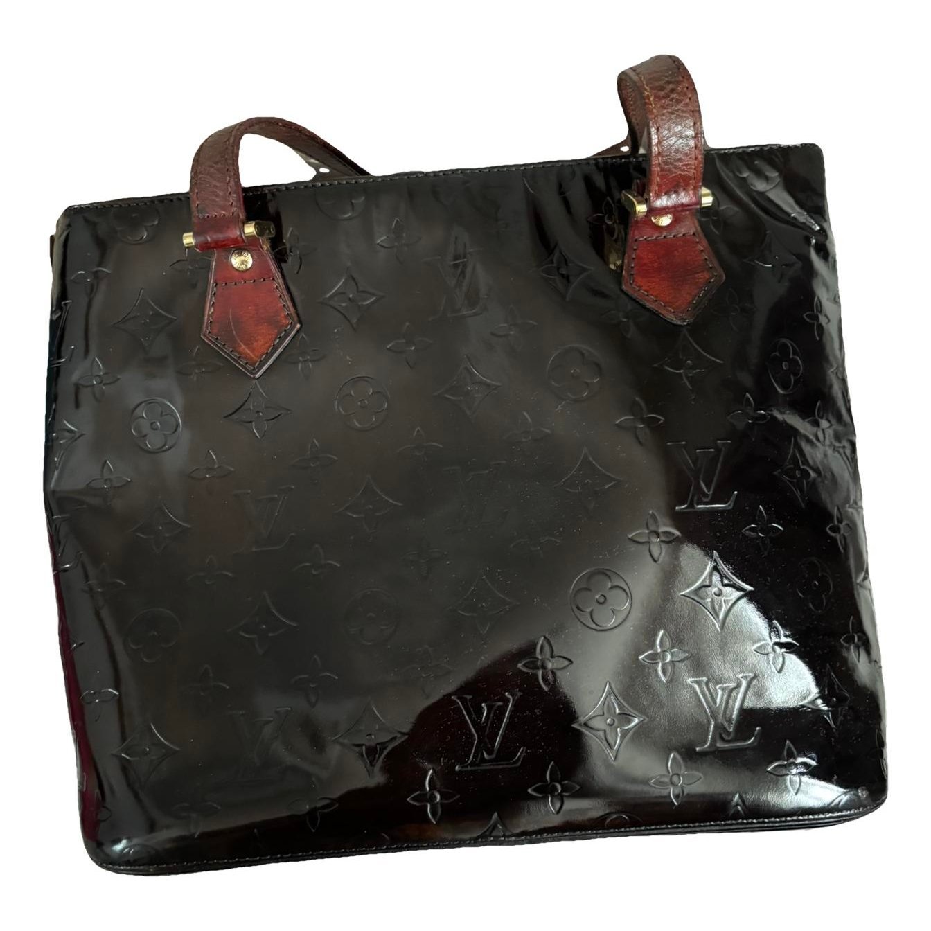 Houston patent leather handbag