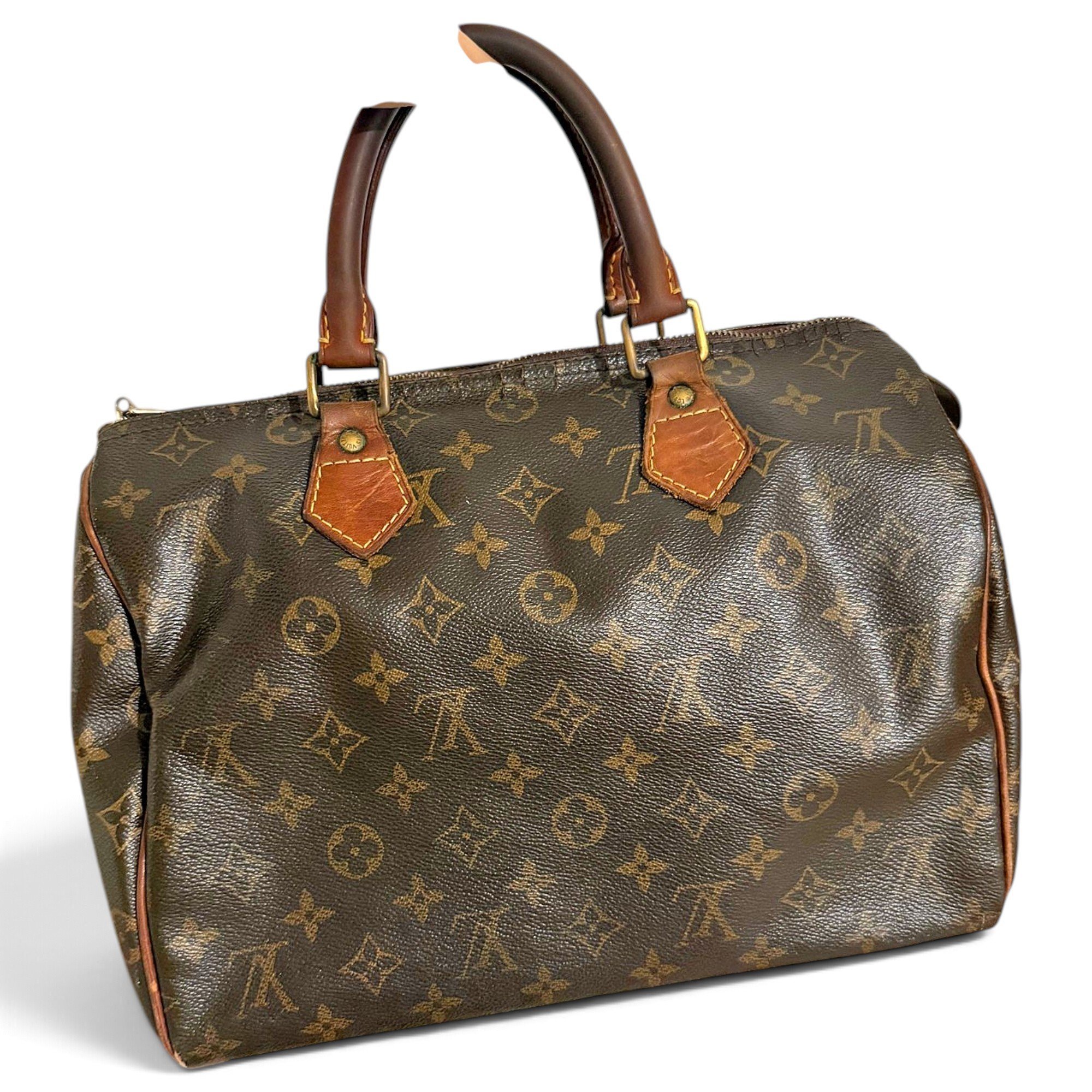 Speedy leather handbag