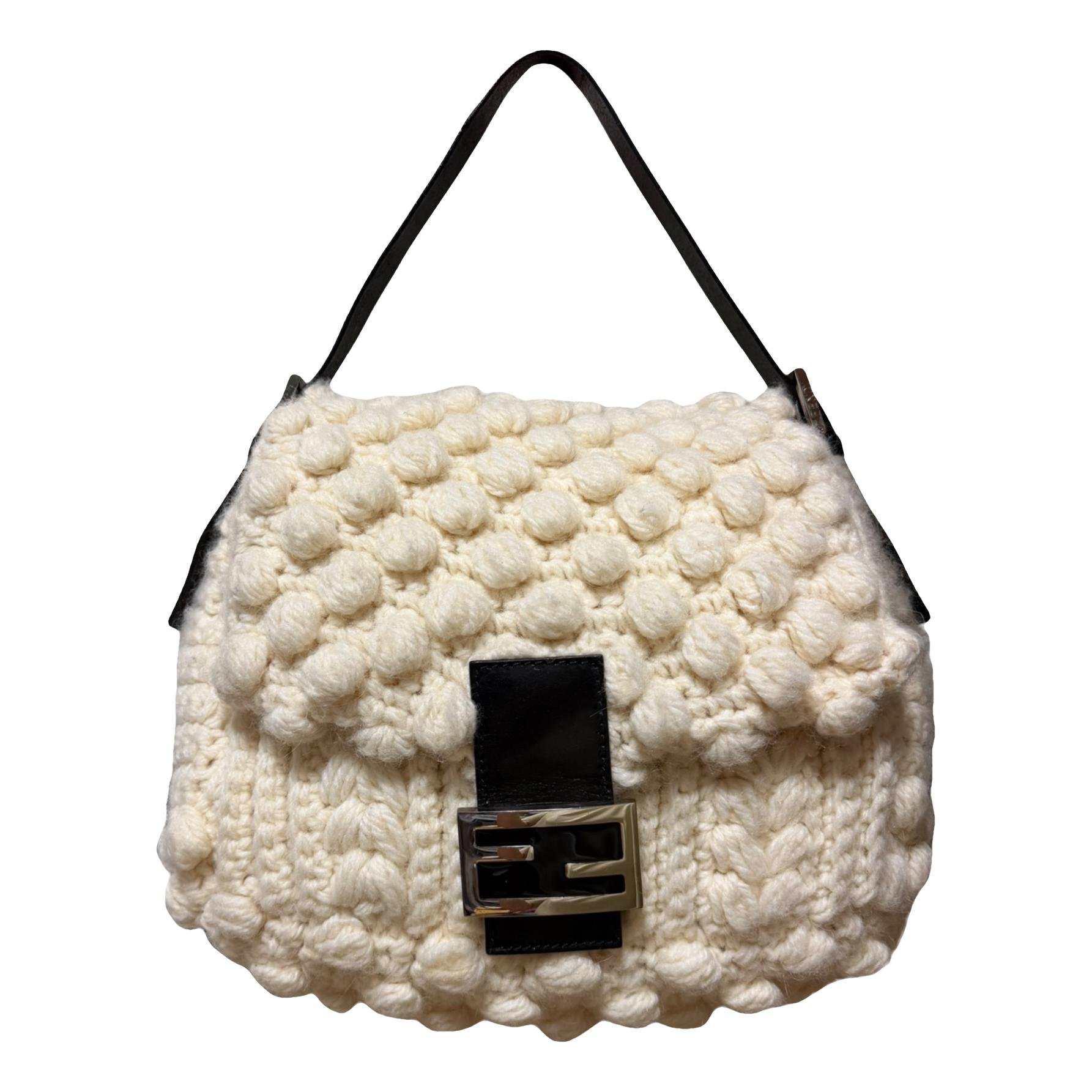 Mamma Baguette wool handbag