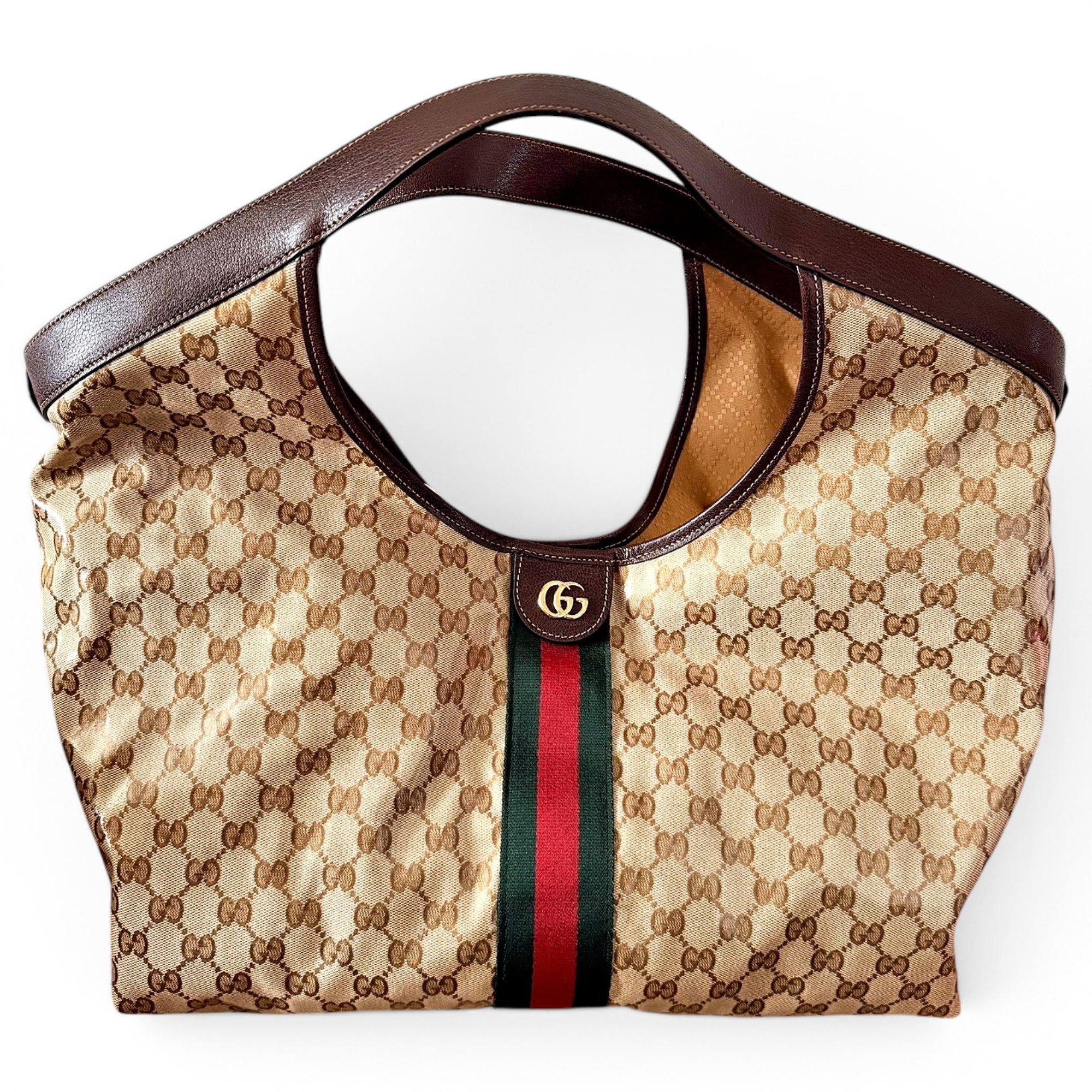 Gucci Giglio patent leather tote