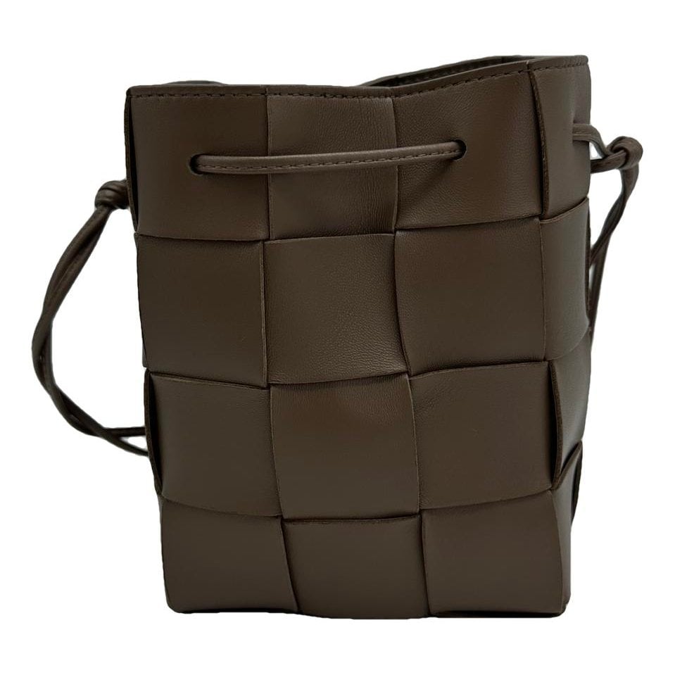 Cassette Bucket leather crossbody bag