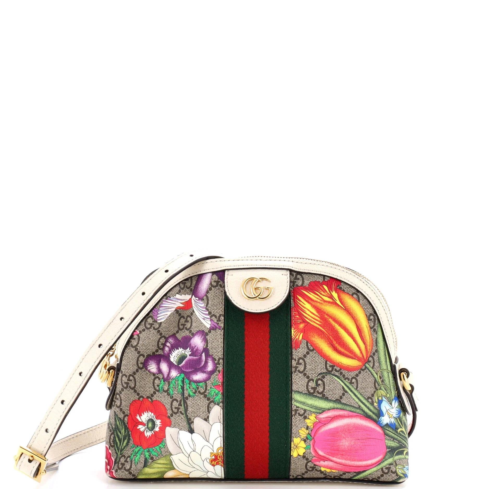 Ophidia Dome cloth crossbody bag