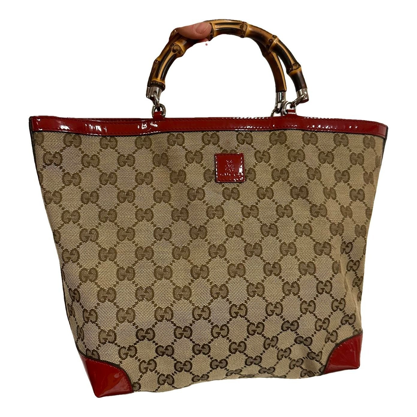 Vintage Bamboo Hobo cloth handbag