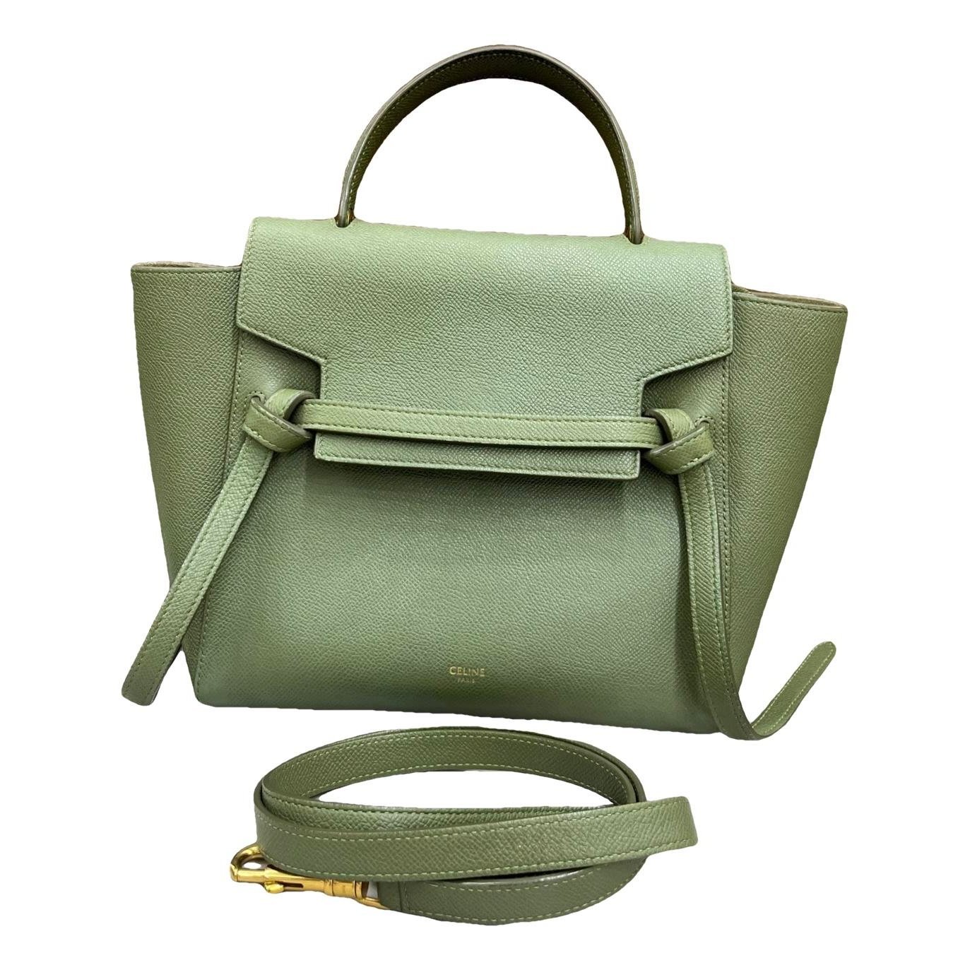Belt leather handbag