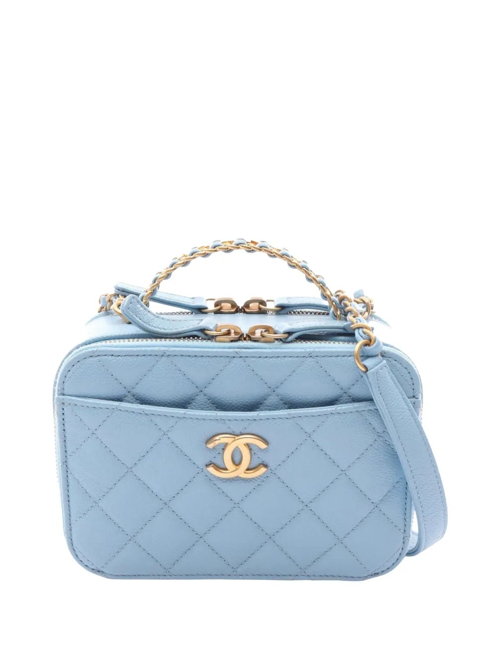 2021-2026 Small Quilted Caviar Pick Me Up Vanity Case satchel